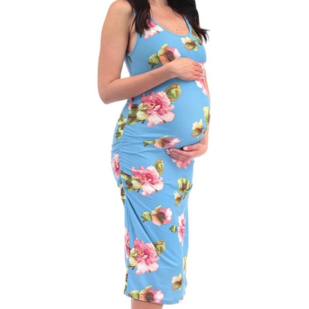 🎉HP🎉 NWT Floral Sleeveless Maternity Dress